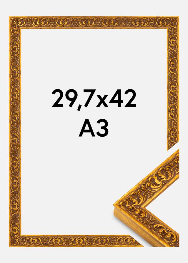 Rám Amber Akrylglas Gold 29,7x42 cm (A3)