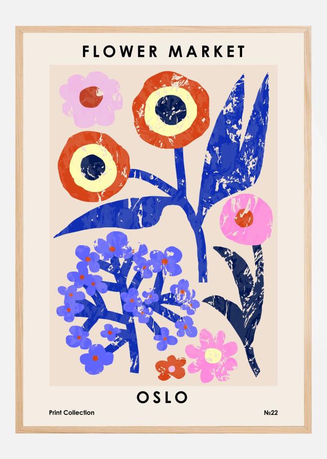 Flower Market. Oslo Plakát