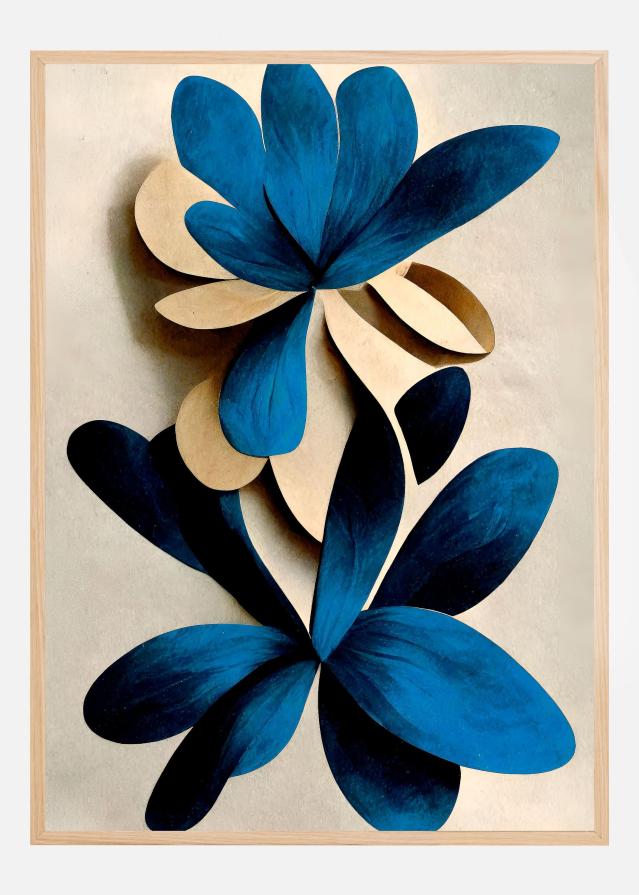 Blue Nymphaea Plakát