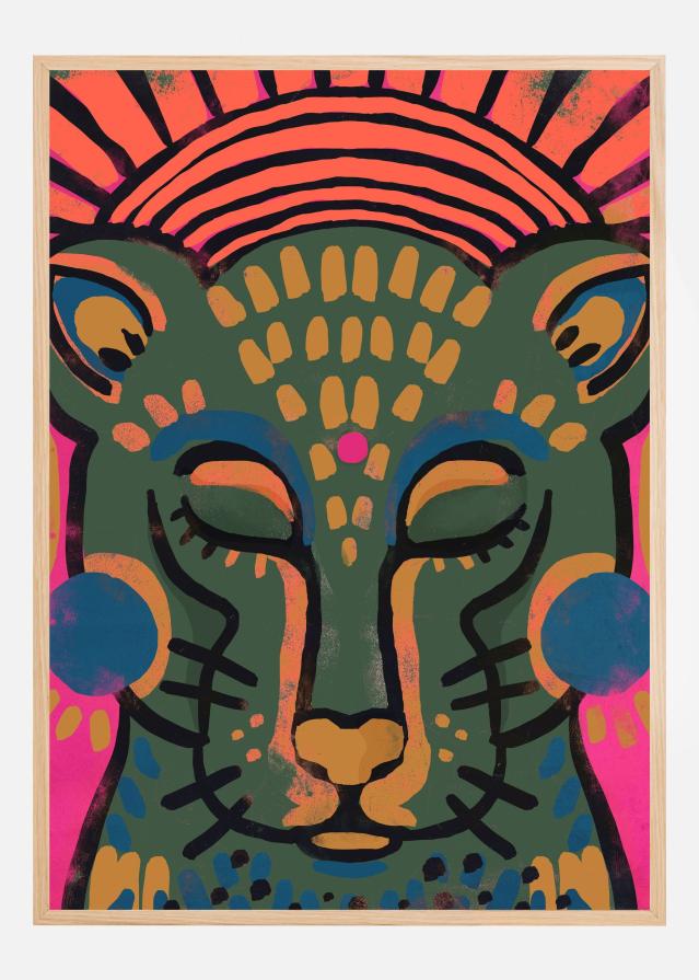 Tiger (Colored Version) Plakát