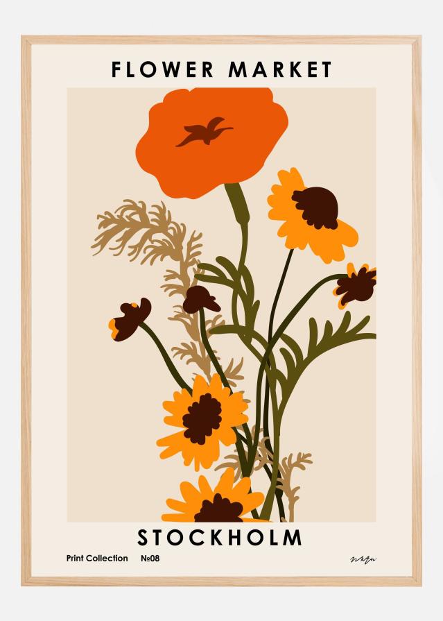 Flower Market. Stockholm Plakát