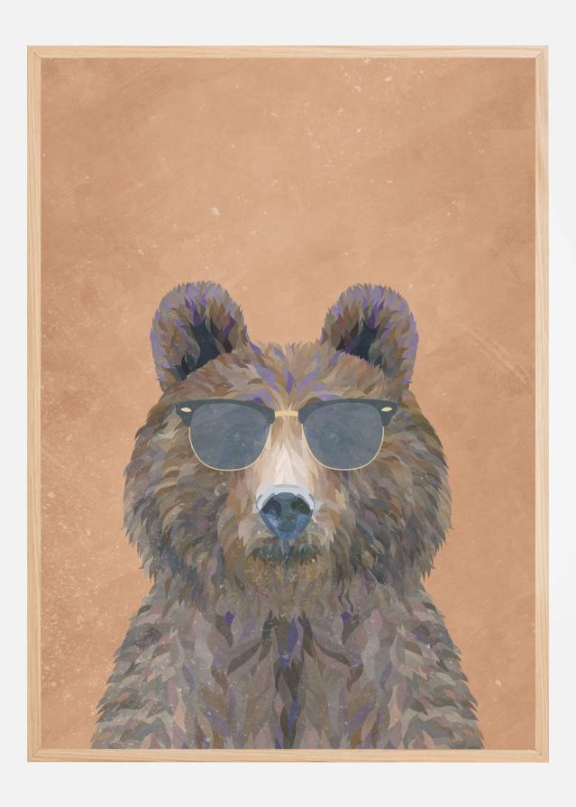 Cool Bear Portrait Plakát