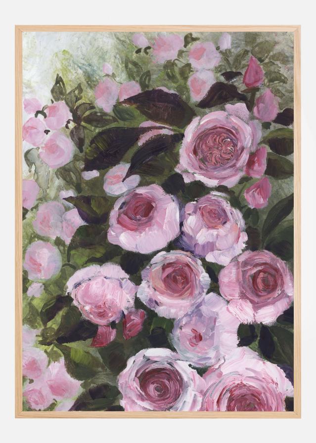 Aurorie painterly roses Plakát