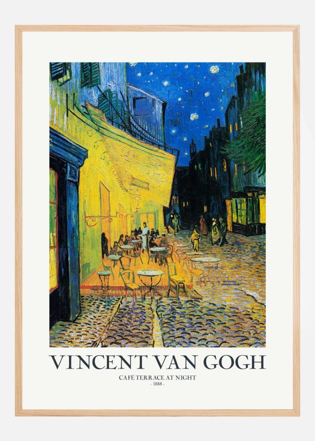 CafAc Terrace At Night Plakát