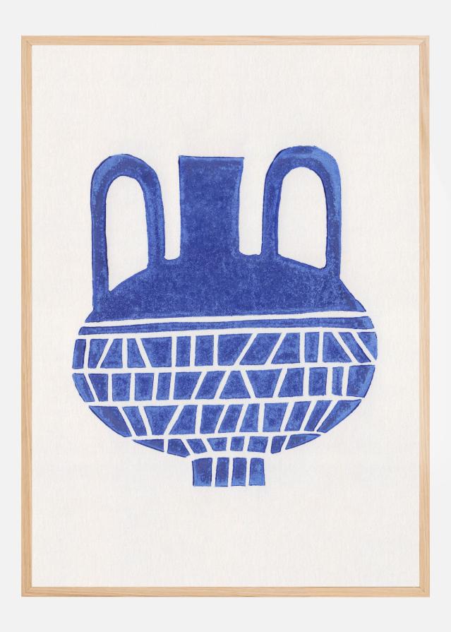 Linocut Vase #6 Plakát