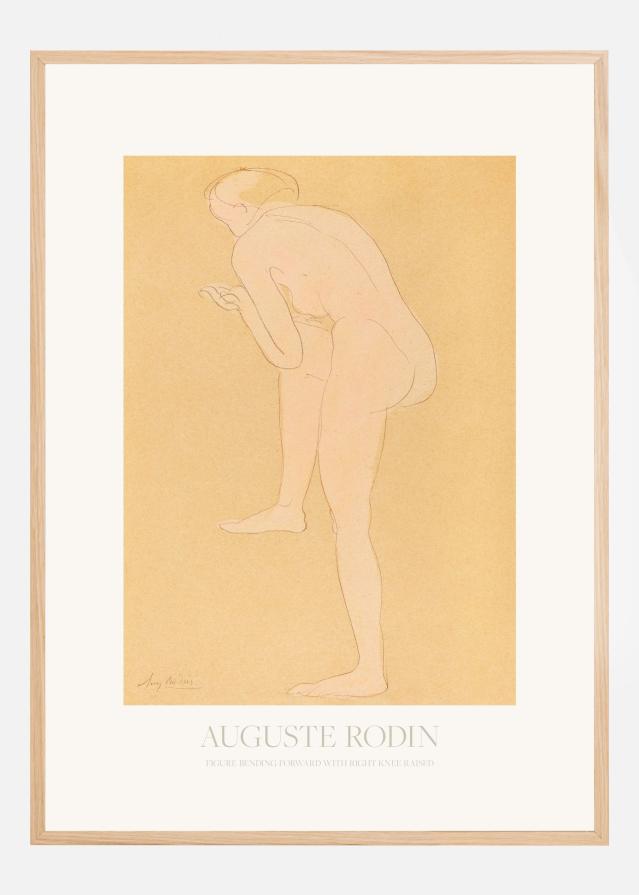 Figure Bending Forward With Right Knee Raised Plakát