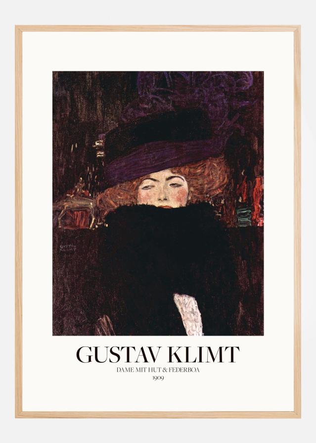 Dame Mit Hut Und Federboa (1909) Plakát