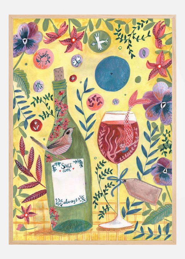 Mermaid Wine Plakát