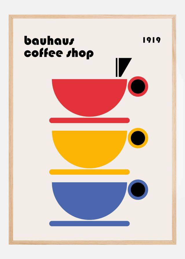 Bauhaus Coffee Minimalist Plakát
