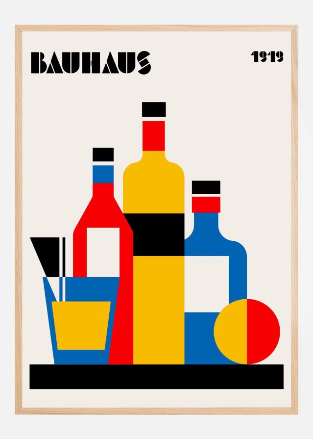 Bauhaus Wine Print Plakát