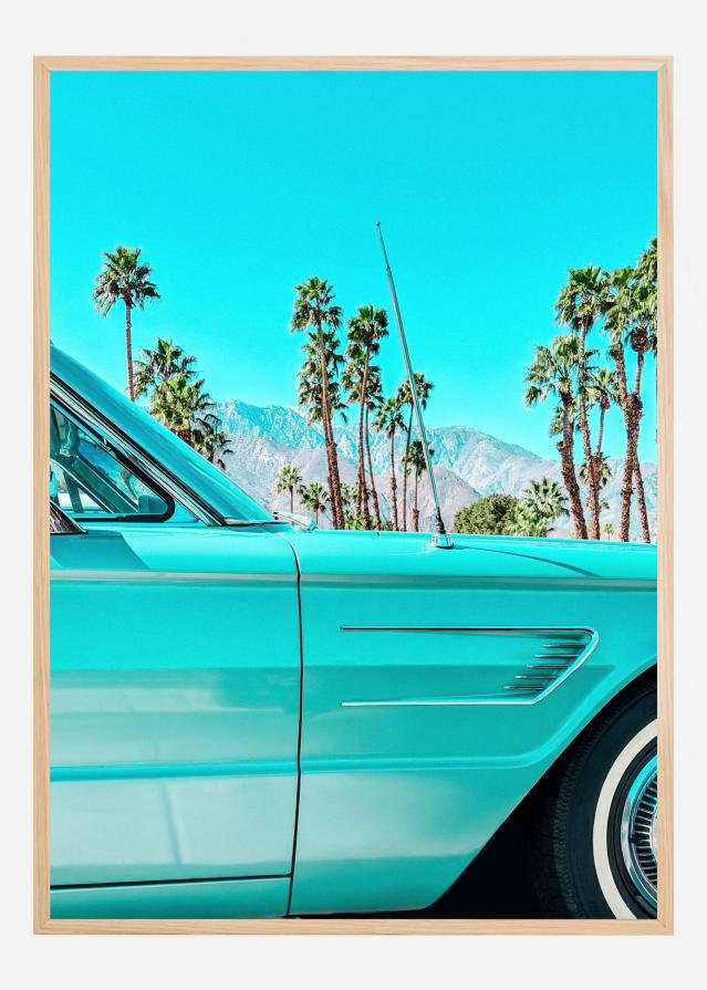 Teal Thunderbird in Palm Springs Plakát