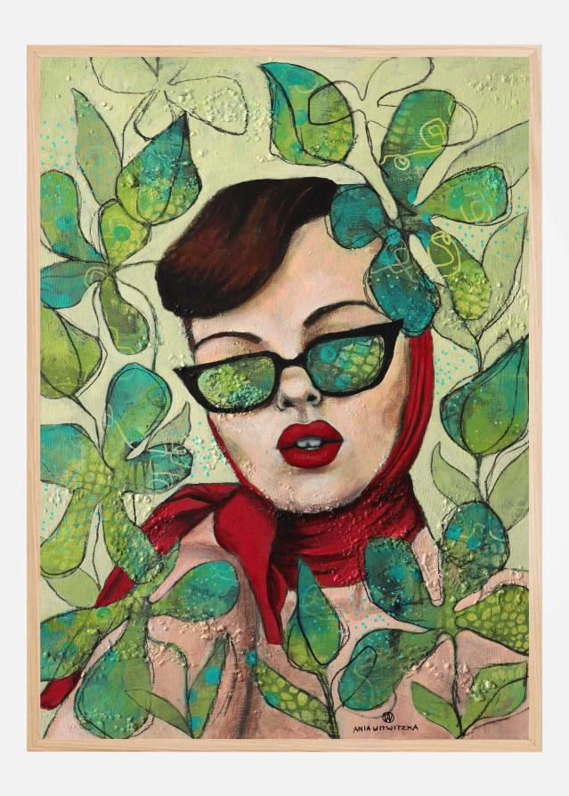 Retro lady 4 Plakát