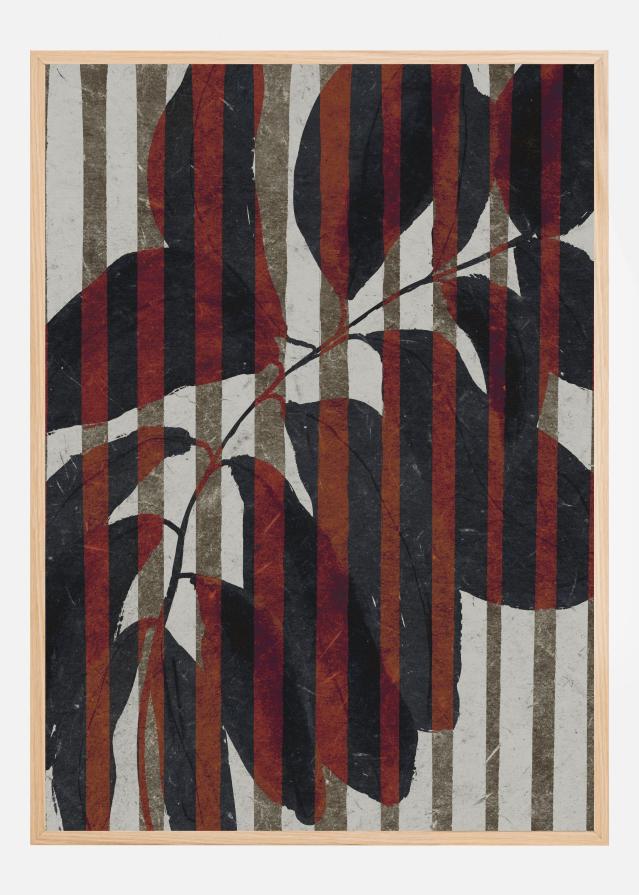 Plant And Stripes Plakát