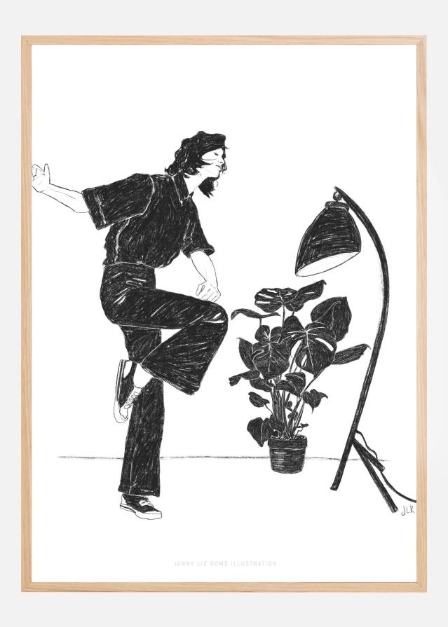 Jlr Dancingathome4 Blackandwhite Copy Plakát