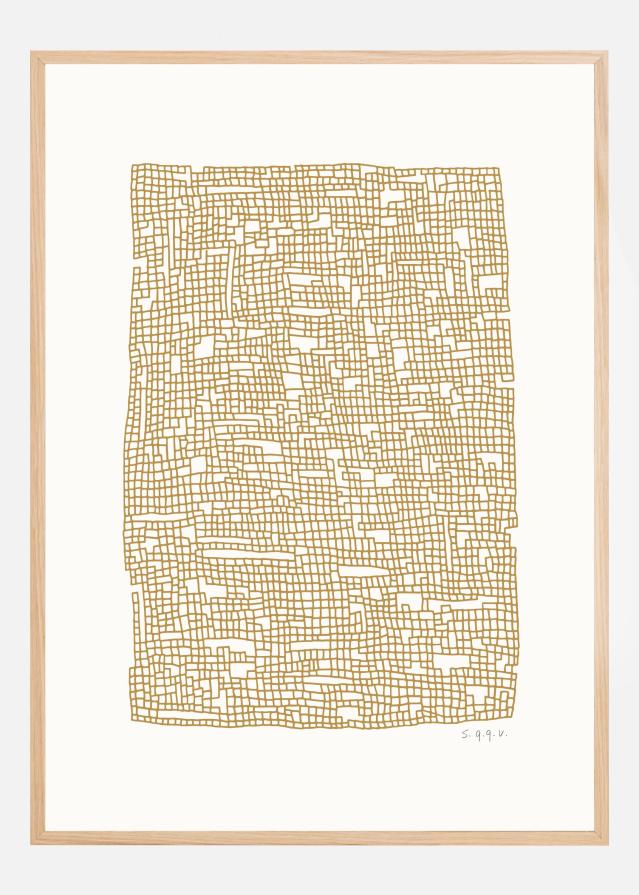 Grid Dark Oker Plakát