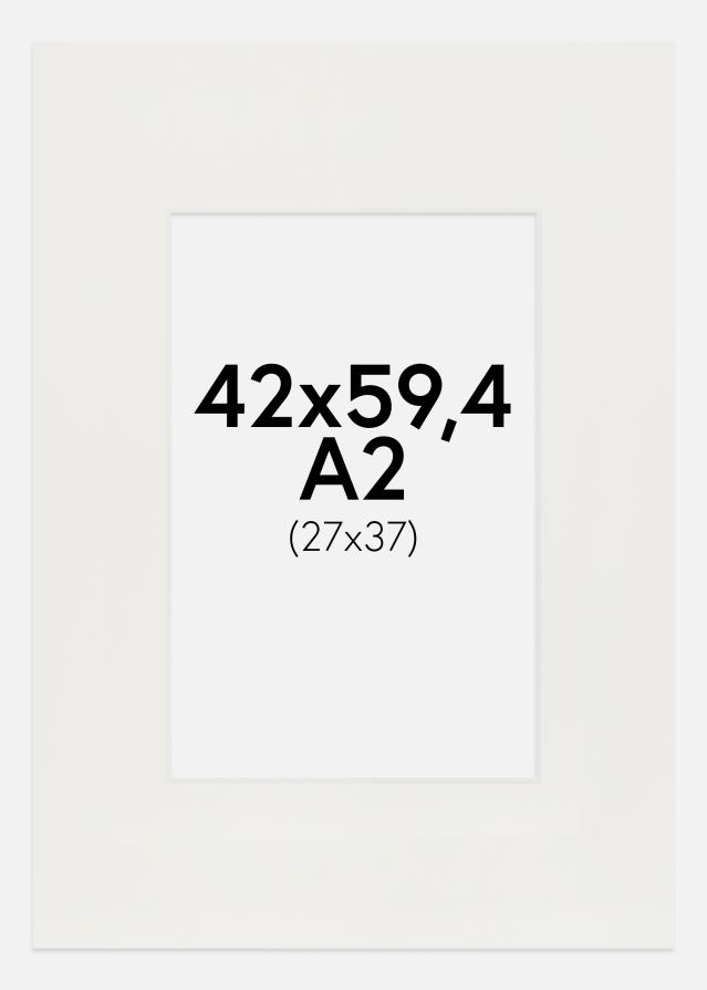 Pasparta Bílá 3 mm Bílý stred 42x59,4 cm (24x37)