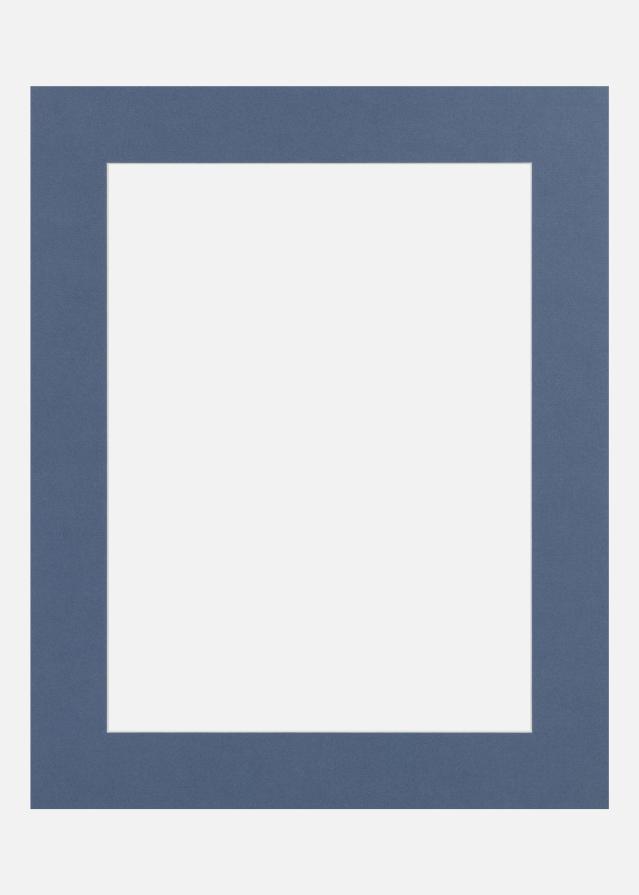 Paspartu Blue Iris (Bílé Jádro) 30x40 cm (20x28,7 - A4)