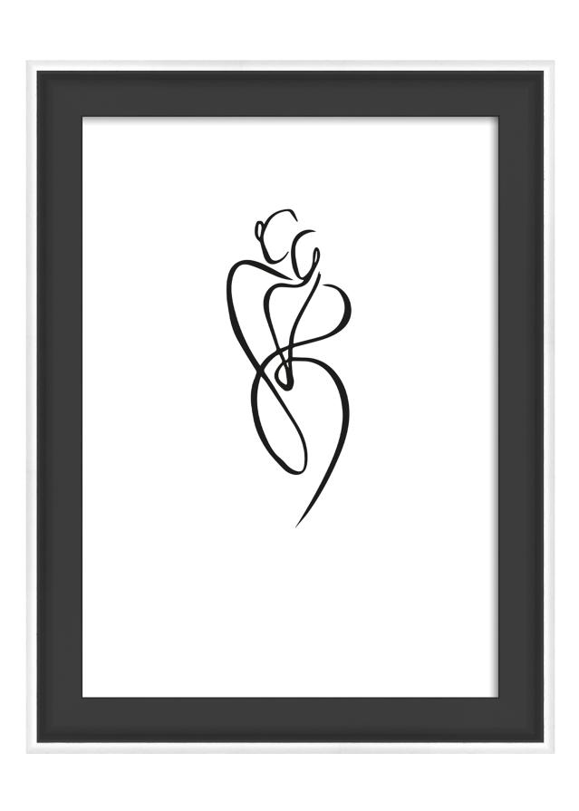 Rám Silhouette Černá 10x15 cm