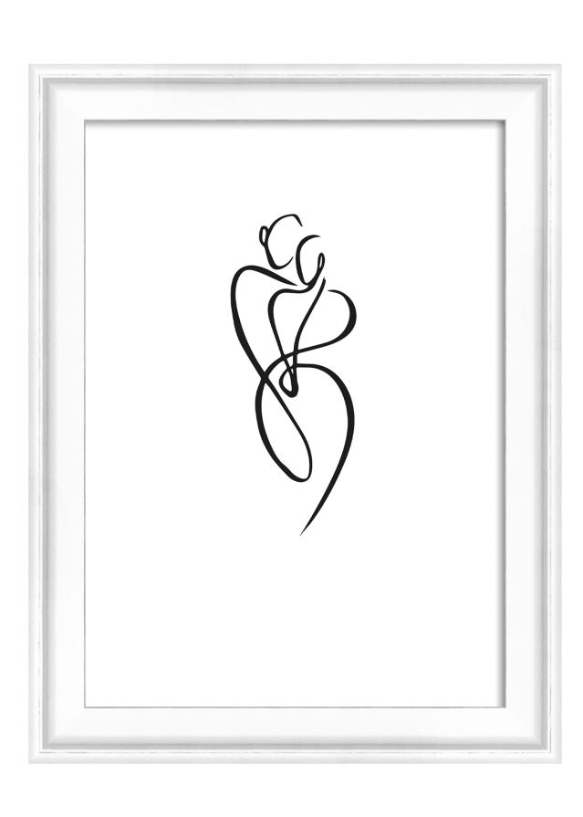 Rám Silhouette Bílá 10x15 cm