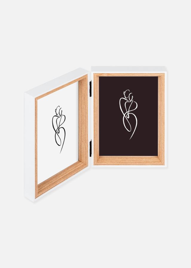 Silhouette Skládací rám Dub 10x15 cm – 2 obrázky