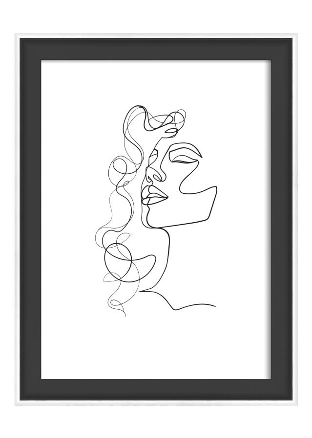 Rám Silhouette Černá 13x18 cm