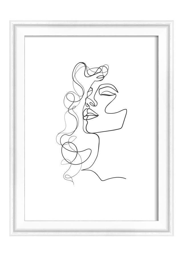 Rám Silhouette Bílá 13x18 cm