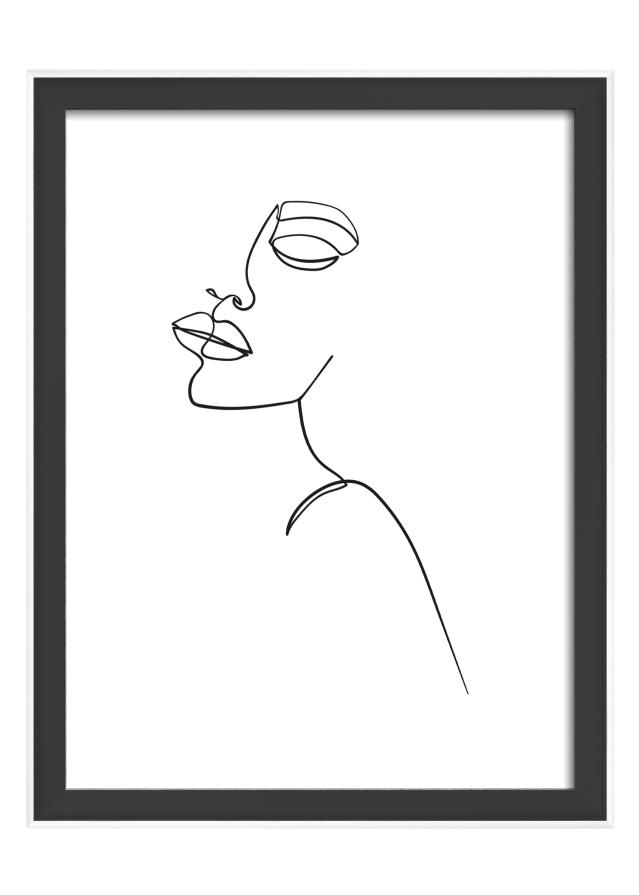 Rám Silhouette Černá 15x20 cm