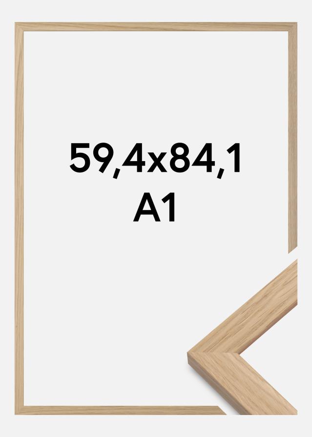 Rám Dubové dřevo Akrylové sklo 59,4x84,1 cm (A1)