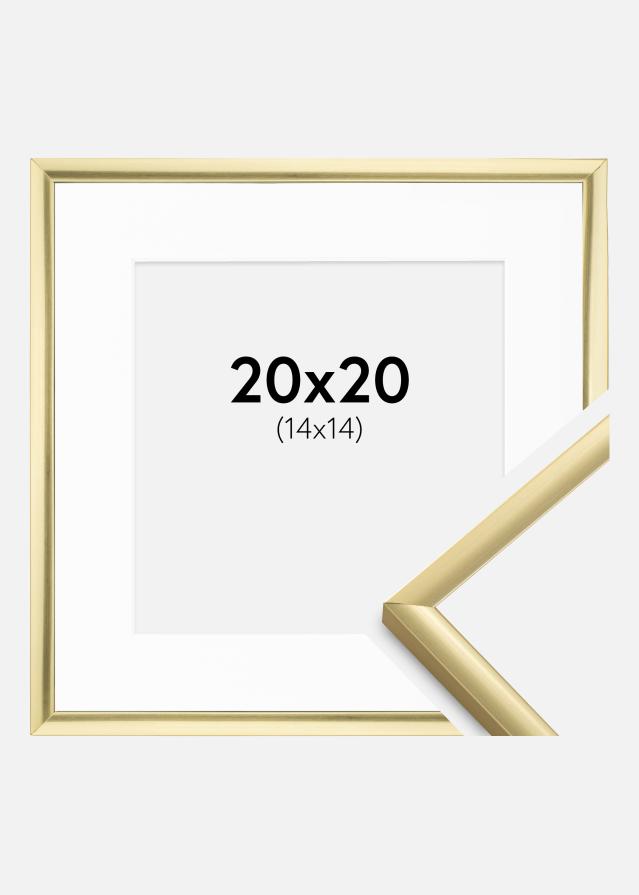 Rám New Lifestyle zlato 20x20 cm - Pasparty Bílý 15x15 cm