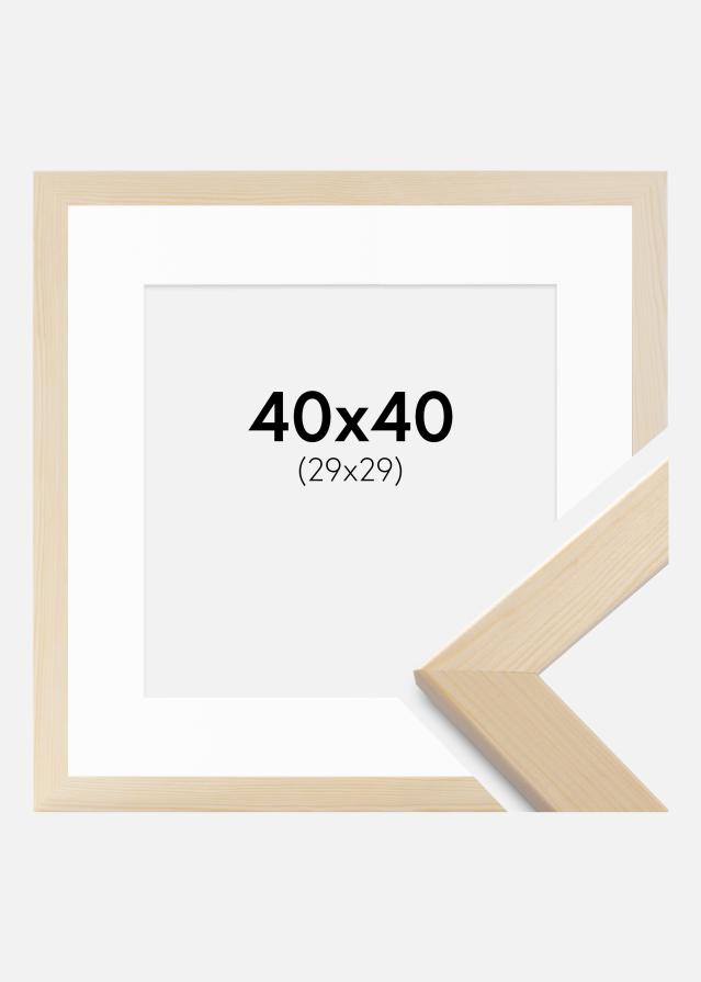 Rám Trendline Příroda 40x40 cm - Pasparty Bílý 30x30 cm