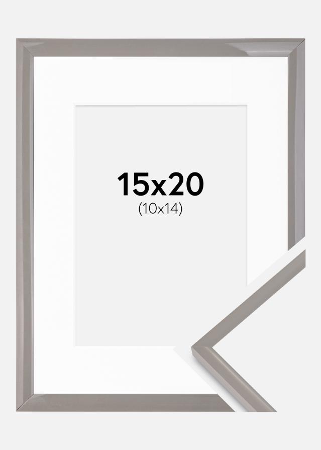 Rám New Lifestyle země šedá 15x20 cm - Pasparty Bílý 11x15 cm
