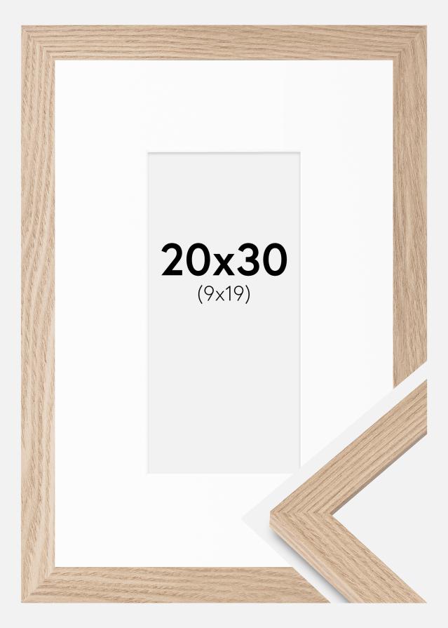 Rám BGA Classic Dub 20x30 cm - Pasparty Bílý 10x20 cm