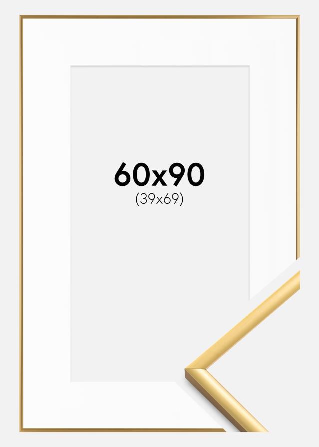 Rám New Lifestyle zlato 60x90 cm - Pasparty Bílý 40x70 cm