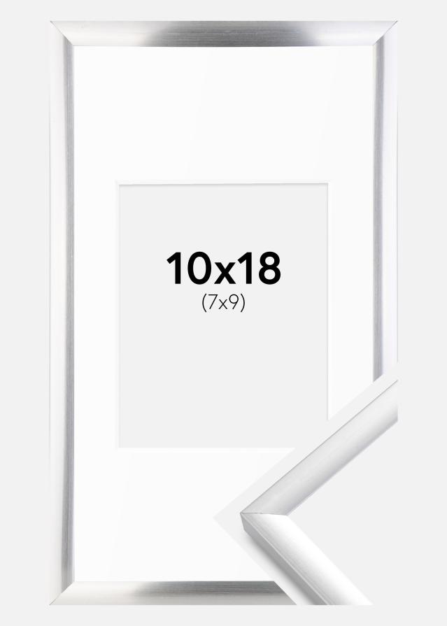 Rám New Lifestyle stříbro 10x18 cm - Pasparty Bílý 8x10 cm
