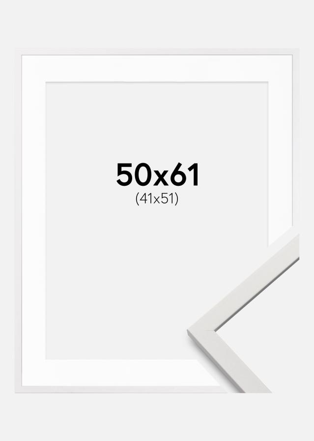Rám Edsbyn Bílý 50x61 cm - Pasparty Bílý 42x52 cm