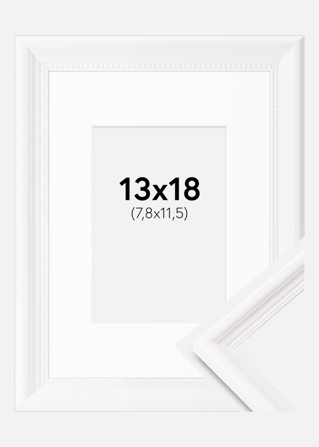 Rám Gala Bílý 13x18 cm - Pasparty Bílý B7 88x125 mm