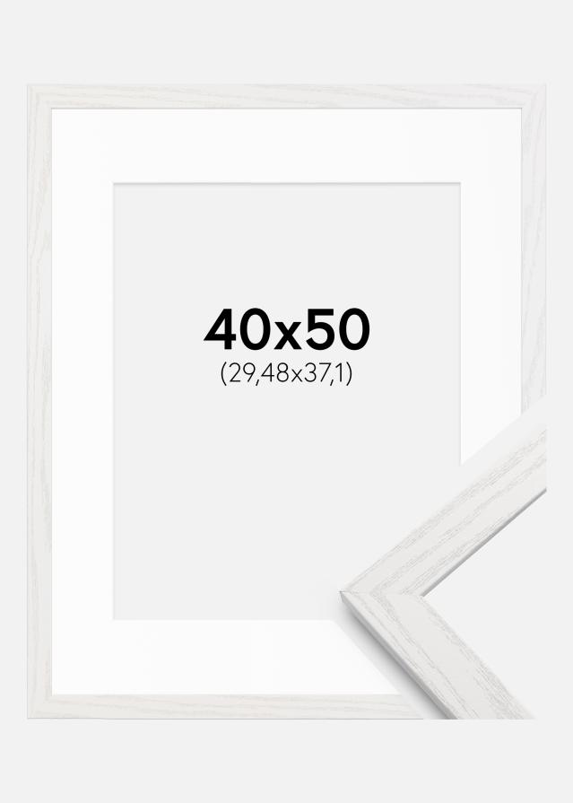 Rám Stilren bílý dub 40x50 cm - Pasparty Bílý 12x15 inches