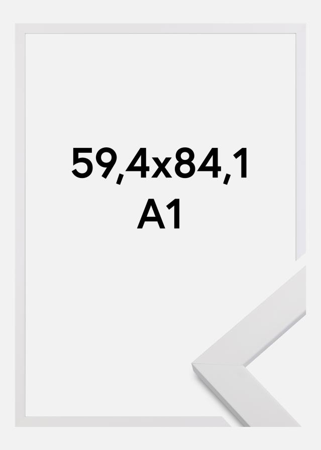 Rám Bílý dřevo Akrylové sklo 59,4x84,1 cm (A1)