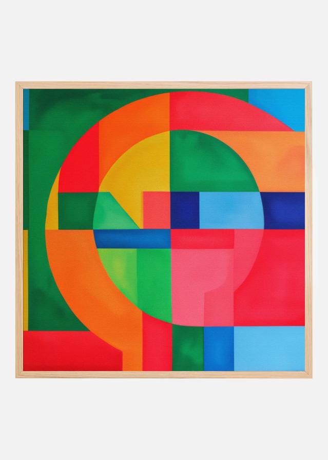 Colorful Geometry Plakát