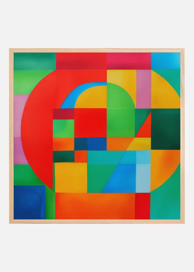 Vivid Geometric Dance Plakát