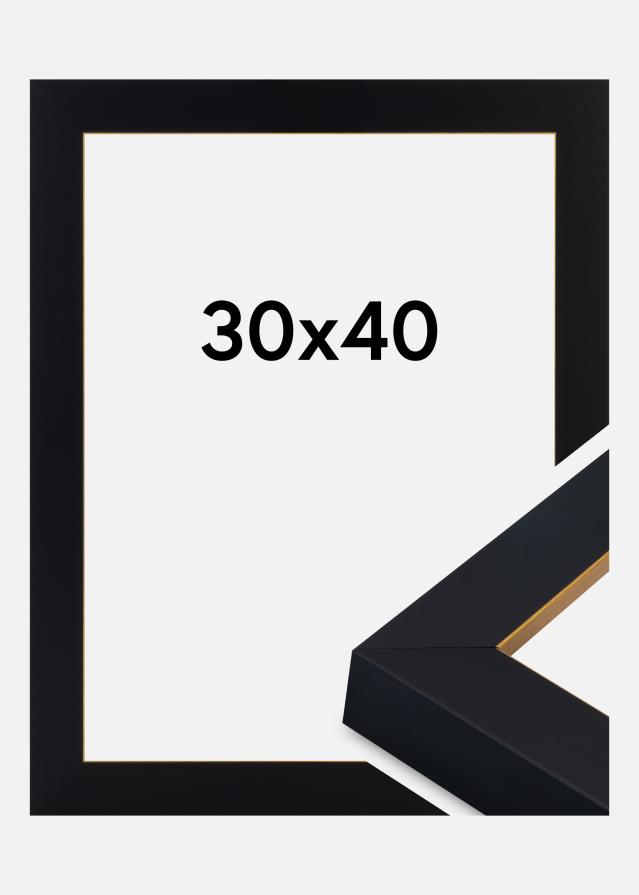 Rám Sussex Akrylové sklo Černá/Zlatá 30x40 cm