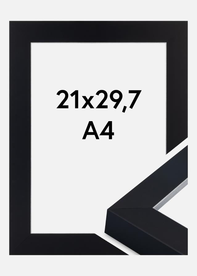 Rám Sussex Akrylové sklo Černá/Stříbrná 21x29,7 cm (A4)