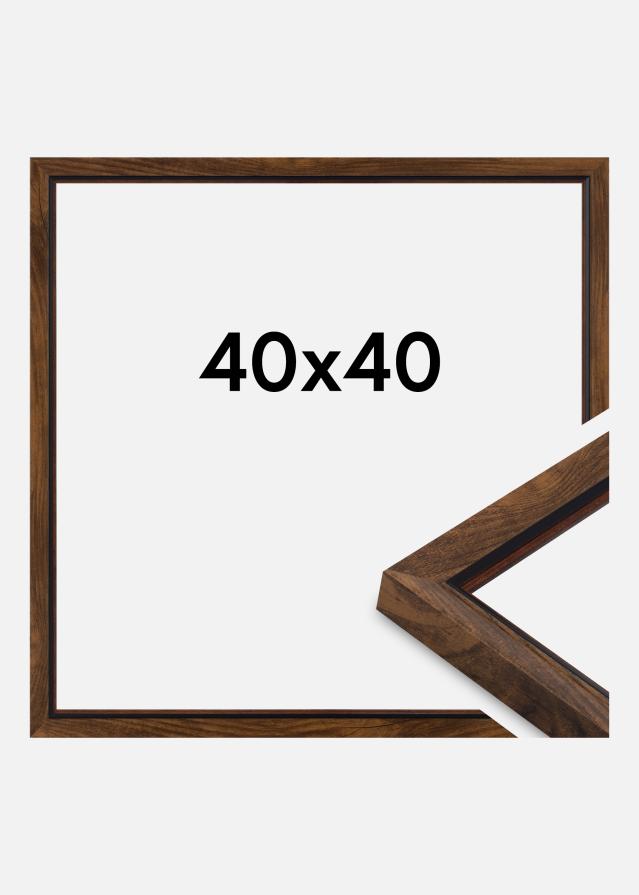 Rám Obsidian Akrylové sklo Ořech 40x40 cm