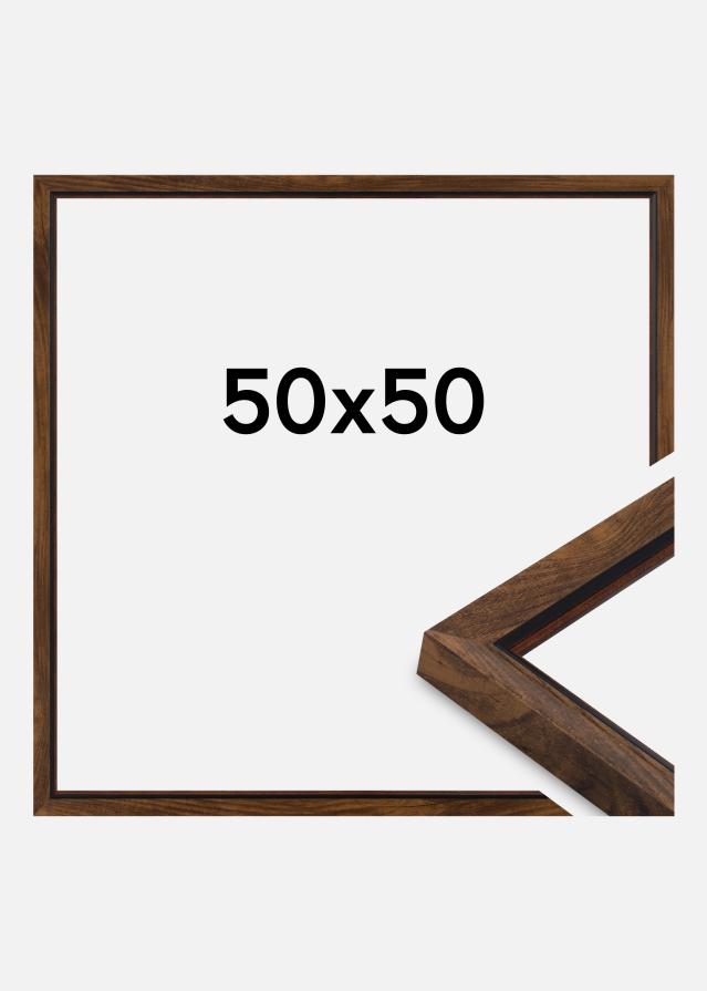 Rám Obsidian Akrylové sklo Ořech 50x50 cm