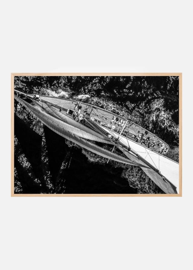 Above the racing ship Plakát