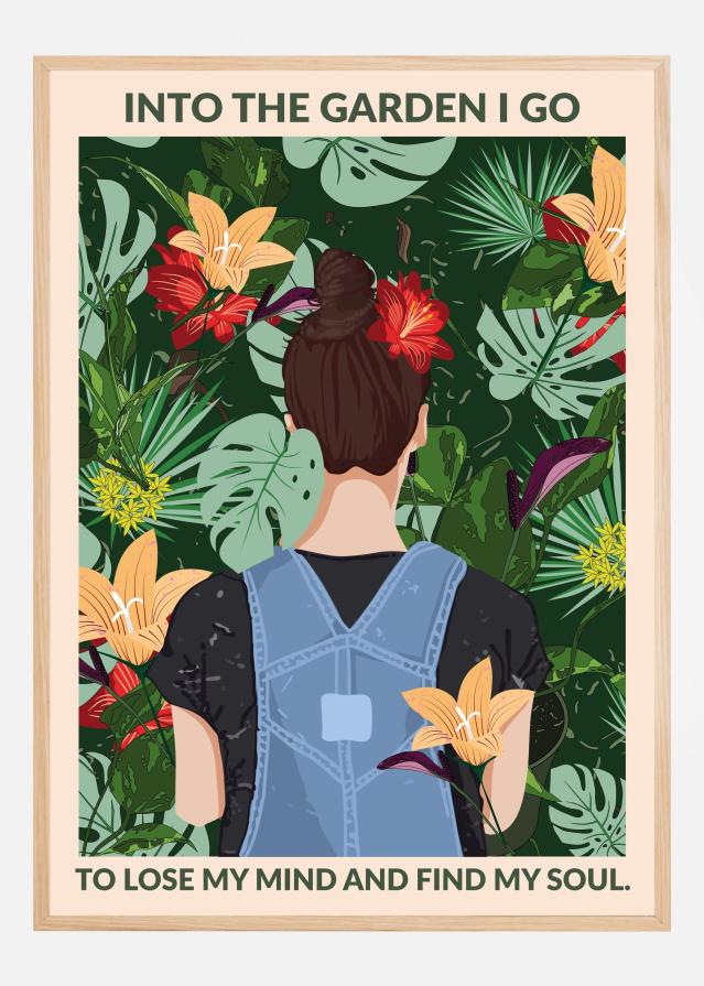 Into the Garden Standard Wall Art Plakát
