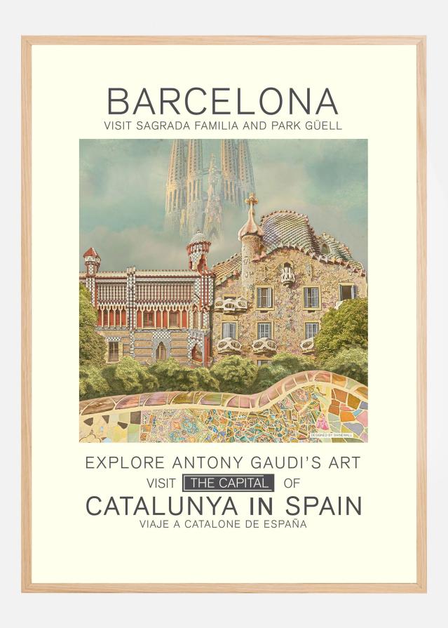 Barcelona print Plakát