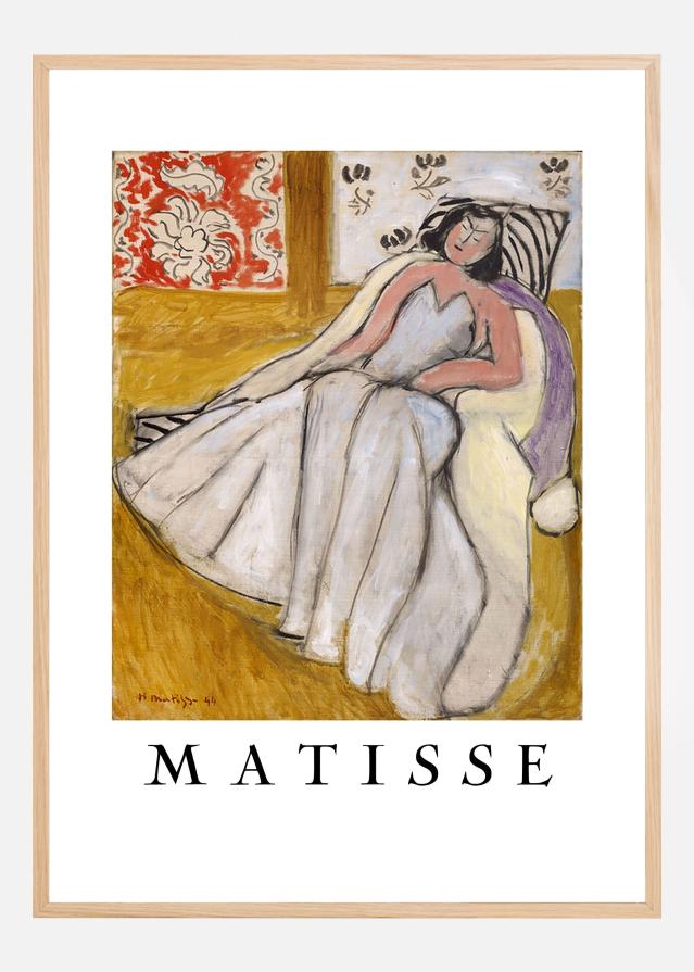 Jeune Femme An La Pelisse Blanche - Henri Matisse Plakát
