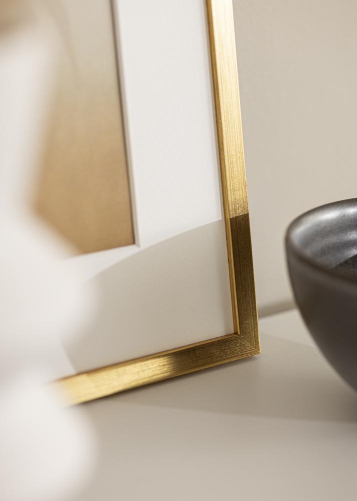 Rám Edsbyn zlato 40x45 cm - Pasparty Bílý 28x34 cm