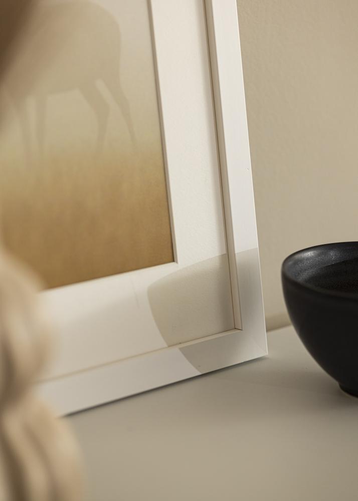 Rám Bílý Dřevo 65x90 cm - Pasparty Bílý 55x80 cm